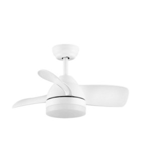 Nerina Ceiling Fan Matt White LED 18W 2190lm 3000-4000-6500K CCT Remote Control-1