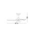 Caelia Ceiling Fan Sandy White Matt White LED 18W 1101lm 3000-4000-6500K CCT Remote Control-7