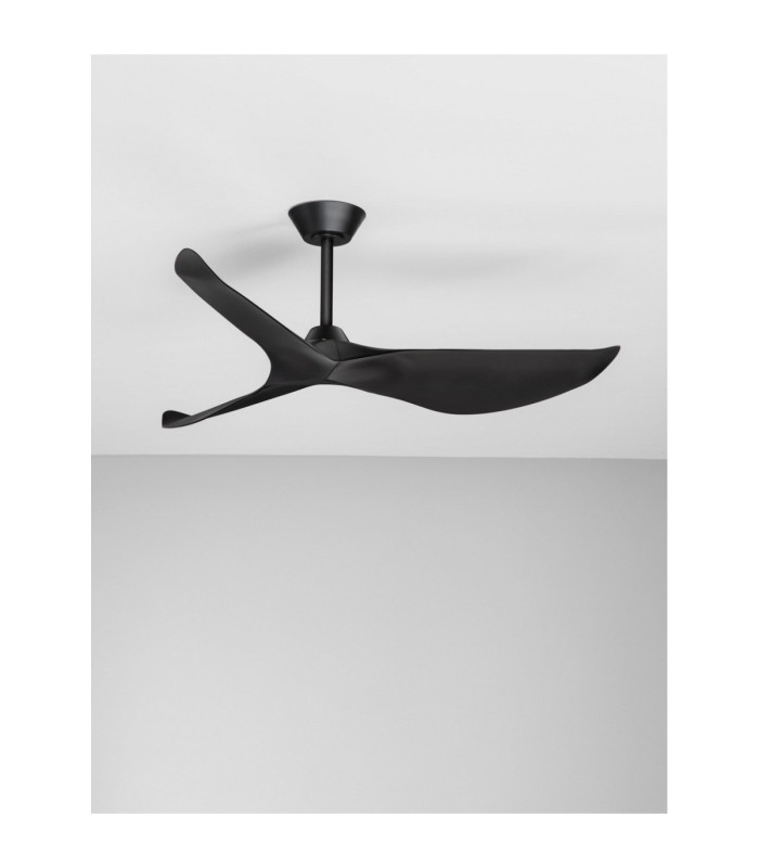 Ventra Ceiling Fan Sandy Black Matt Black Matt Black ABS Blades 45W Remote Control 6 Speeds Summer & Winter Reverse Mode-3