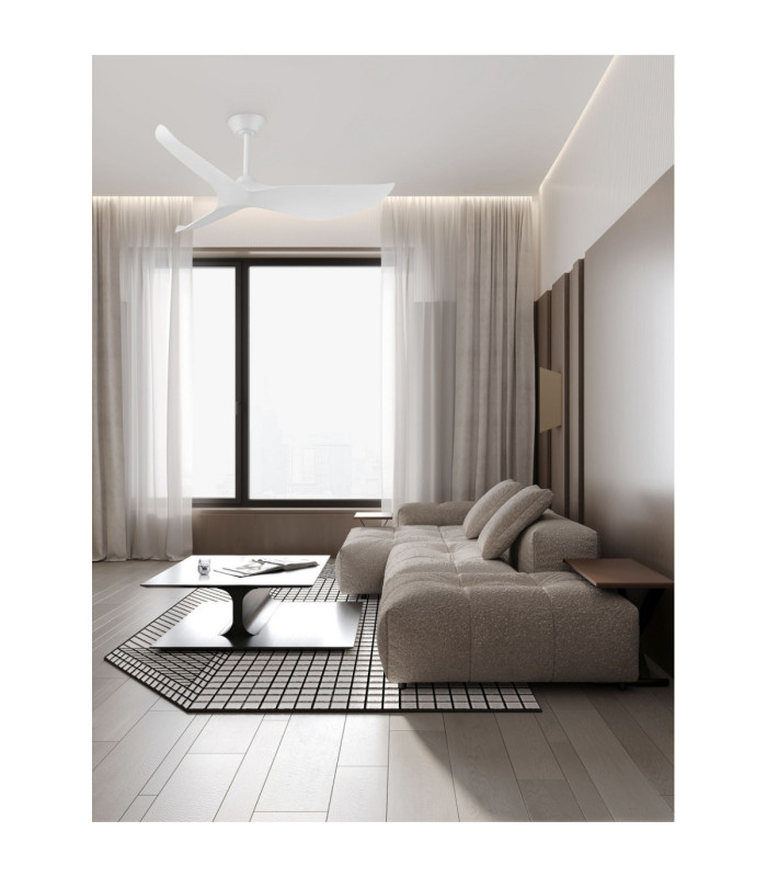 Ventra Ceiling Fan Sandy White Matt White Matt White ABS Blades 6 Speeds DC Motor 45W-2
