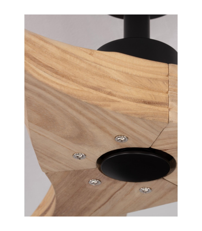 Arcadia Ceiling Fan Black Natural Wood 5 Speeds DC Motor 40W-6