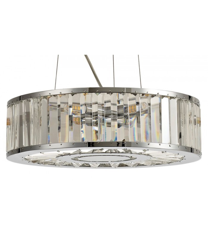 Ceiling Pendant 5 Light Polished Chrome, Crystal - 6