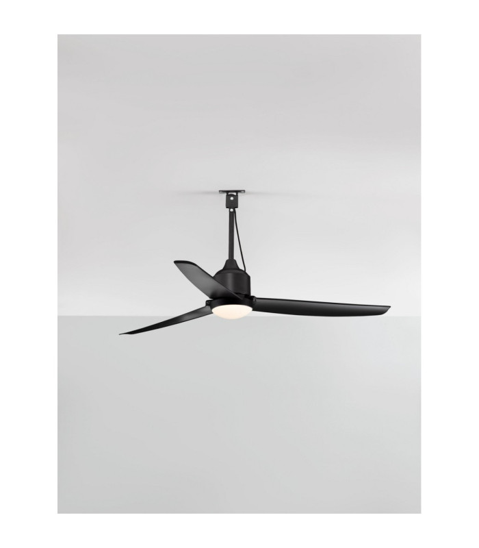 Blowy Ceiling Fan Sandy Black Matt Black Dimmable LED 18W 2190lm IP54 3000-4000-6500K CCT Remote Control-4