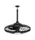 Brizzy Ceiling Fan Sandy Black Matt Black Dimmable LED 17W 1110lm IP54 3000-4000-6500K CCT Remote Control-1