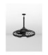 Brizzy Ceiling Fan Sandy Black Matt Black Dimmable LED 17W 1110lm IP54 3000-4000-6500K CCT Remote Control-3