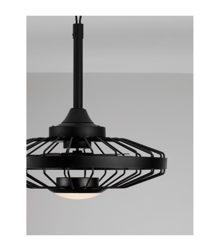 Brizzy Ceiling Fan Sandy Black Matt Black Dimmable LED 17W 1110lm IP54 3000-4000-6500K CCT Remote Control-5