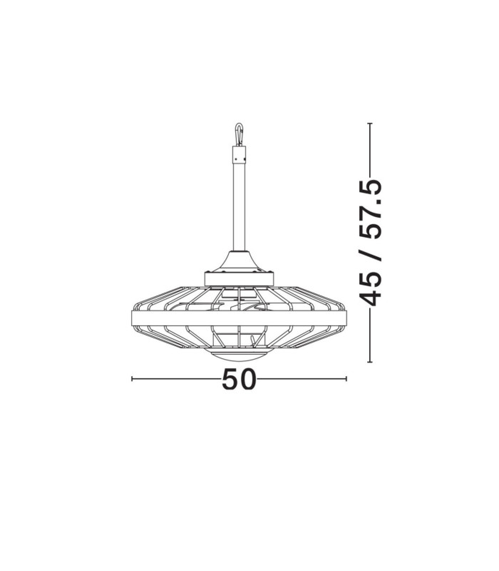 Brizzy Ceiling Fan Sandy Black Matt Black Dimmable LED 17W 1110lm IP54 3000-4000-6500K CCT Remote Control-8