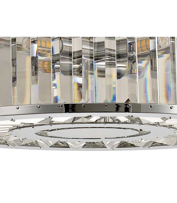 Ceiling Pendant 5 Light Polished Chrome, Crystal - 8