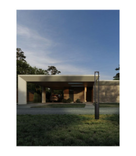 Eta Outdoor Bollard Dark Anthracite LED 21W 1562lm IP65 3000K-2