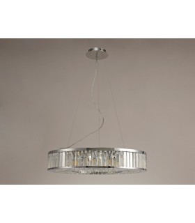Ceiling Pendant 9 Light Polished Chrome, Crystal - 2