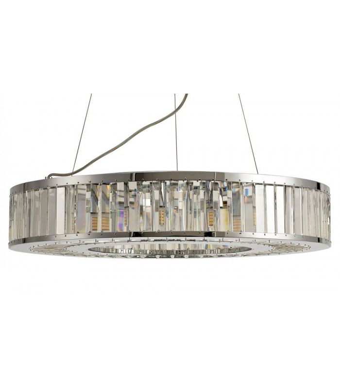 Ceiling Pendant 9 Light Polished Chrome, Crystal - 6