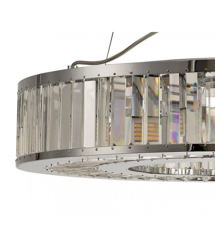 Ceiling Pendant 9 Light Polished Chrome, Crystal - 7