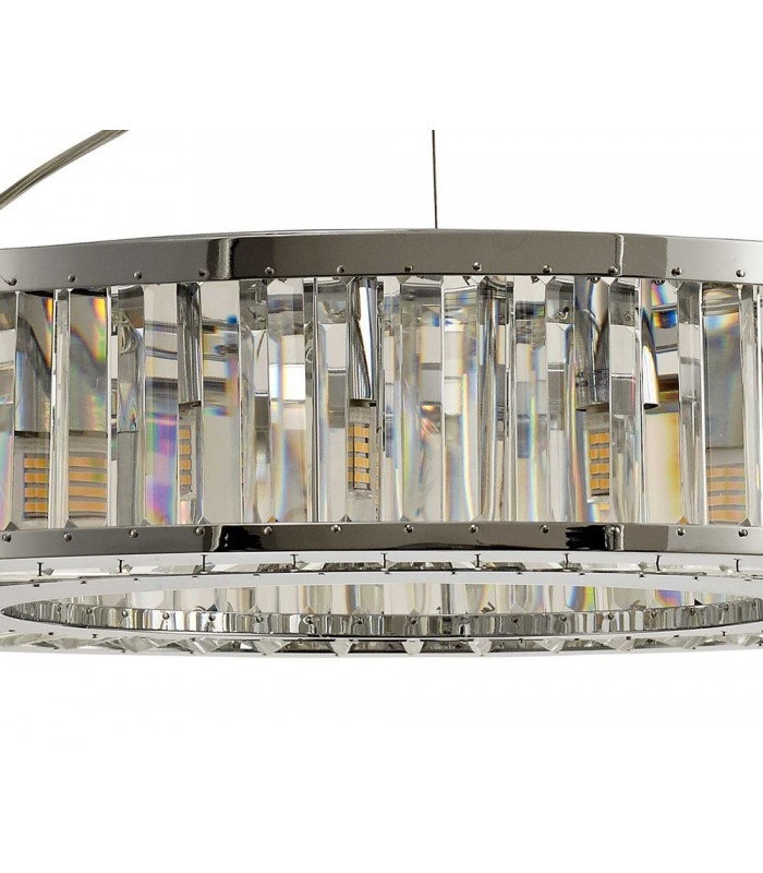 Ceiling Pendant 9 Light Polished Chrome, Crystal - 8