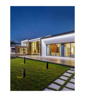 Sasso Outdoor Bollard Dark Anthracite LED 9W 374lm 3000K IP54-2