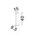 Sasso Outdoor Bollard Dark Anthracite LED 9W 374lm 3000K IP54-8