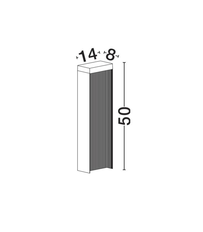 Alley Short Outdoor Bollard Dark Anthracite LED 8W 365lm IP65 3000K-6