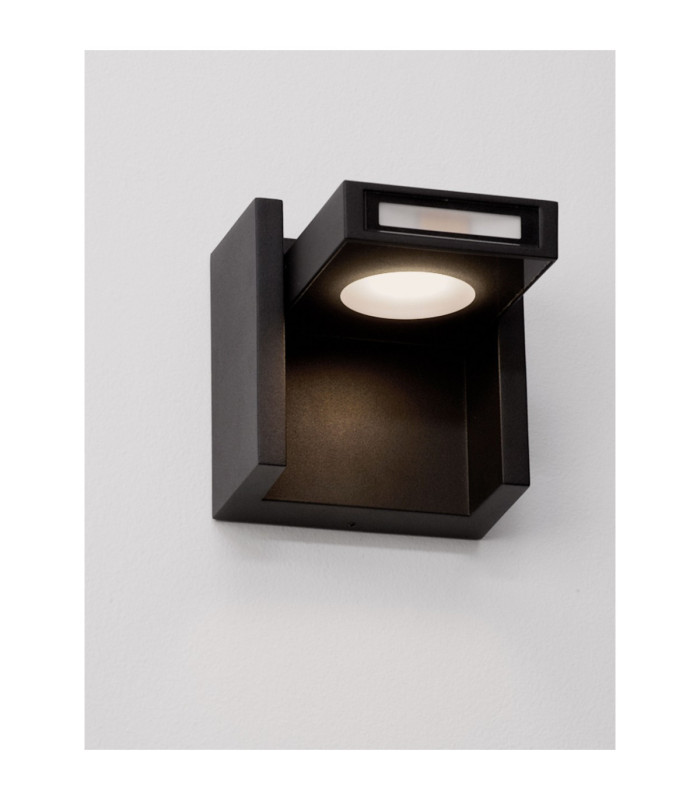 Kioo Outdoor Up Down Wall Lamp Sandy Black LED 10W 775lm IP65 3000K-5