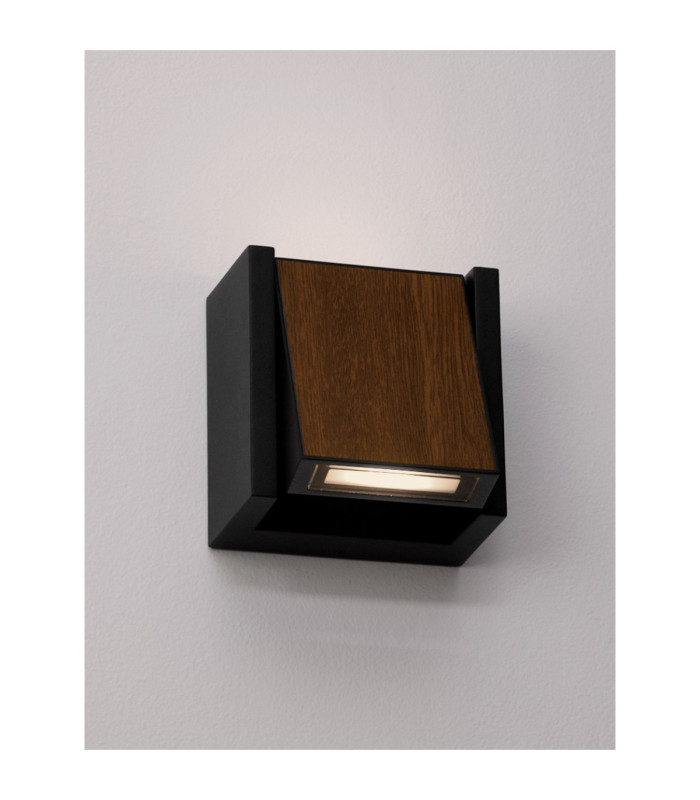Kioo Outdoor Up Down Wall Lamp Sandy Black LED 10W 775lm IP65 3000K-6