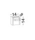 Kioo Outdoor Up Down Wall Lamp Sandy Black LED 10W 775lm IP65 3000K-10