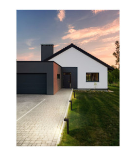 Rob Outdoor Bollard Sandy Black LED 11W 464lm IP65 3000K-2