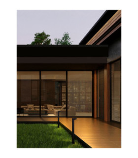 Rob Outdoor Bollard Sandy Black LED 13W 757lm IP65 3000K-2