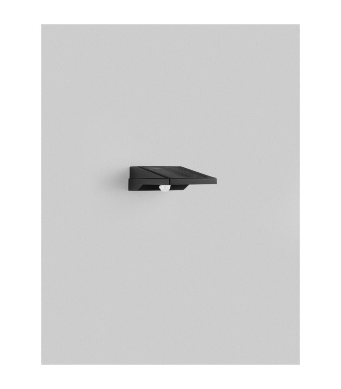 Tek Outdoor Wall Down Lamp Sandy Black LED 1W 5V DC 105lm IP54 3000K Solar PIR Sensor-3