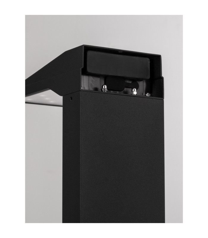 Tek Outdoor Bollard Sandy Black LED 1W 5V DC 105lm IP54 3000K Solar PIR Sensor-5