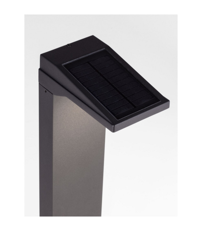 Tek Outdoor Bollard Sandy Black LED 1W 5V DC 105lm IP54 3000K Solar PIR Sensor-6