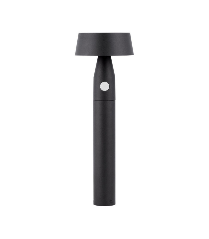 Chiaro Short Outdoor Bollard Sandy Black LED 1W 5V DC 69lm IP54 3000K Solar PIR Sensor-1