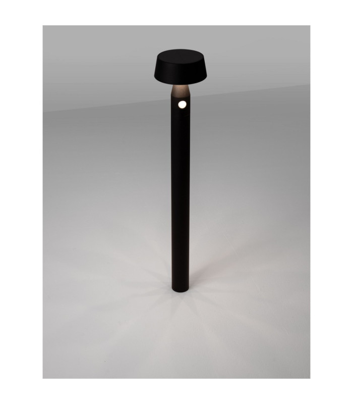 Chiaro Outdoor Bollard Sandy Black LED 1W 5V DC 69lm IP54 3000K Solar PIR Sensor-5