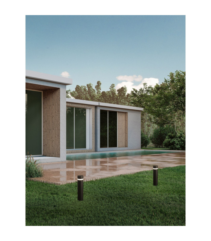 Airy Outdoor Bollard Sandy Black LED 8W 369lm IP65 3000K-2