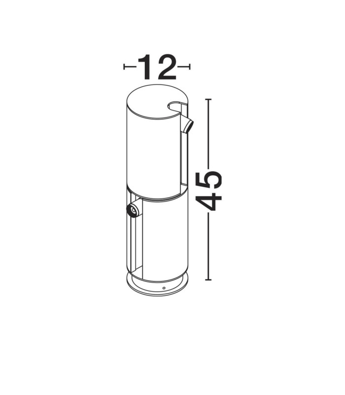 Taglio Outdoor Bollard Sandy Black LED 5W 332lm IP65 3000K-7