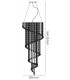 Ceiling Pendant Spiral 9 Light Polished Chrome, Crystal - 3