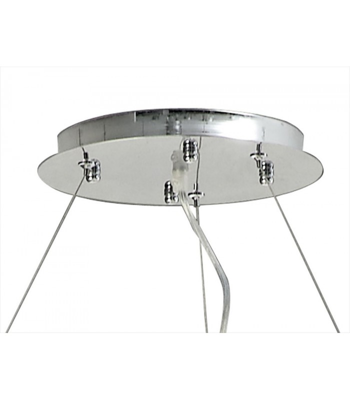 Ceiling Pendant Spiral 9 Light Polished Chrome, Crystal - 4