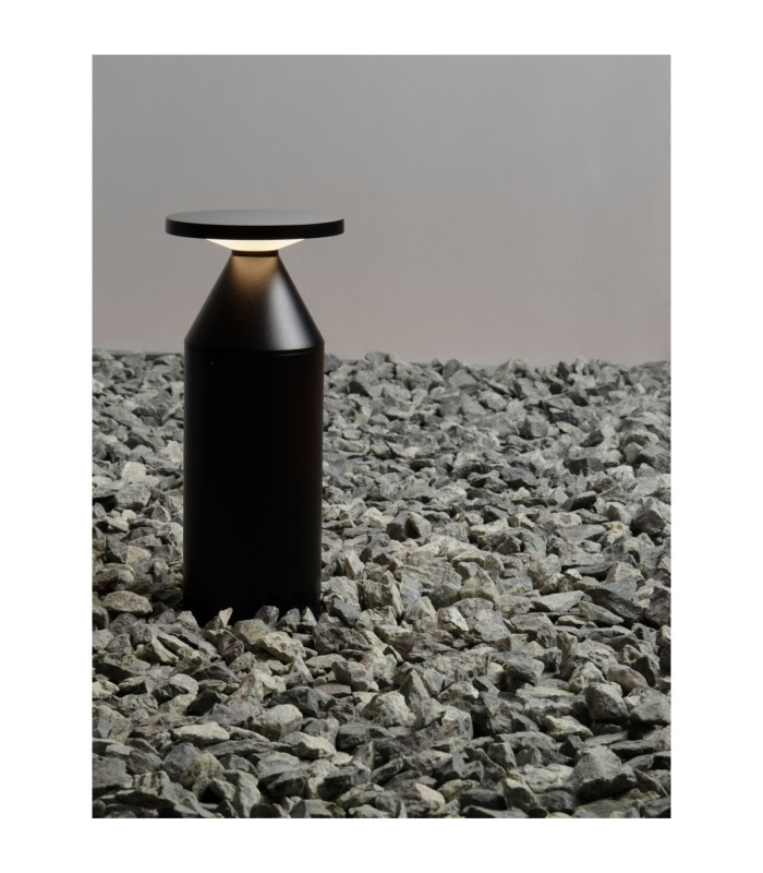 Neve 30cm Outdoor Bollard Sandy Black LED 11W 600lm 3000Κ IP65-8