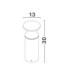 Neve 30cm Outdoor Bollard Sandy Black LED 11W 600lm 3000Κ IP65-9