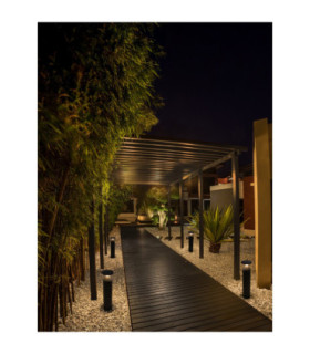 Neve 50cm Outdoor Bollard Sandy Black LED 11W 600lm 3000Κ IP65-2