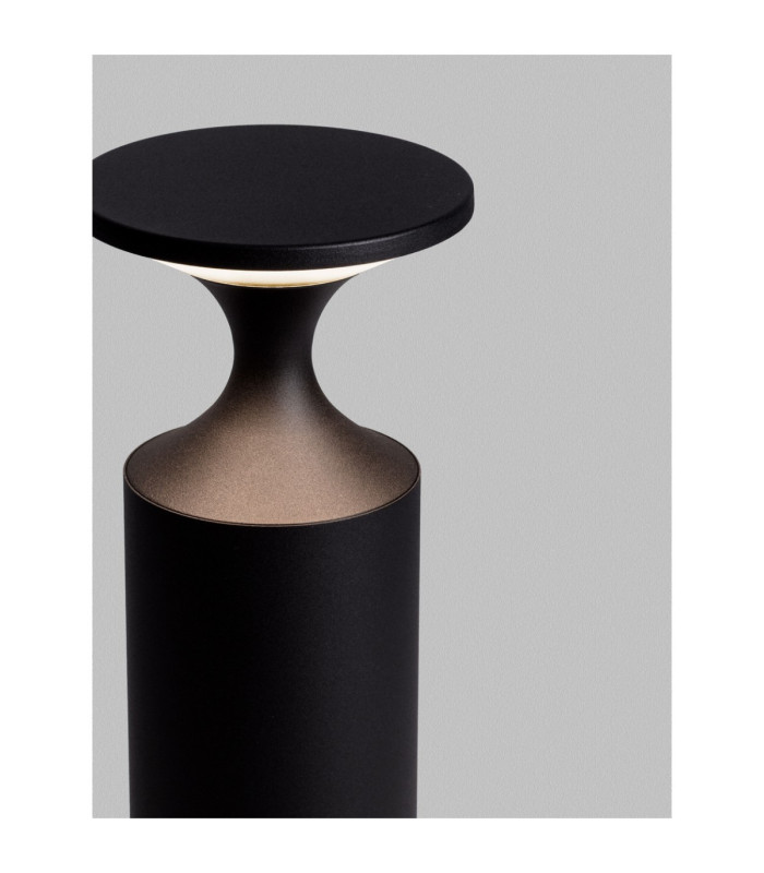 Pistillo 50cm Outdoor Bollard Sandy Black LED 13W 950lm IP65 3000K-5