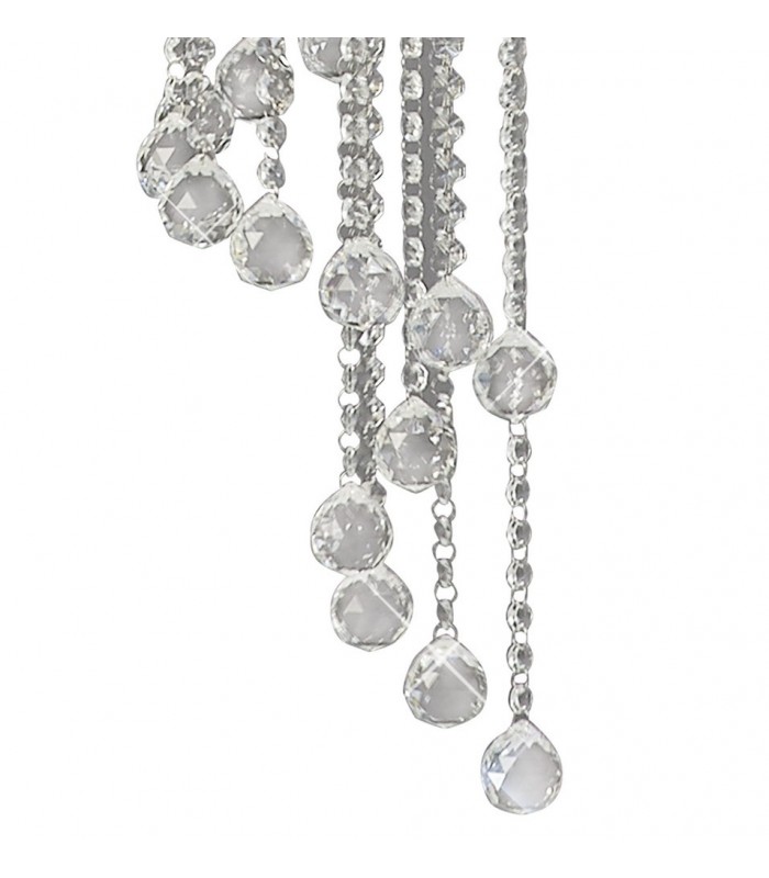 Ceiling Pendant Spiral 9 Light Polished Chrome, Crystal - 8