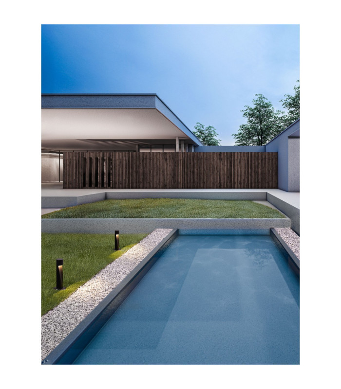 Nooi 30cm Outdoor Bollard Dark Anthracite LED 6W 185lm IP65 3000K-2