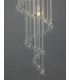 Ceiling Pendant Spiral 9 Light Polished Chrome, Crystal - 13