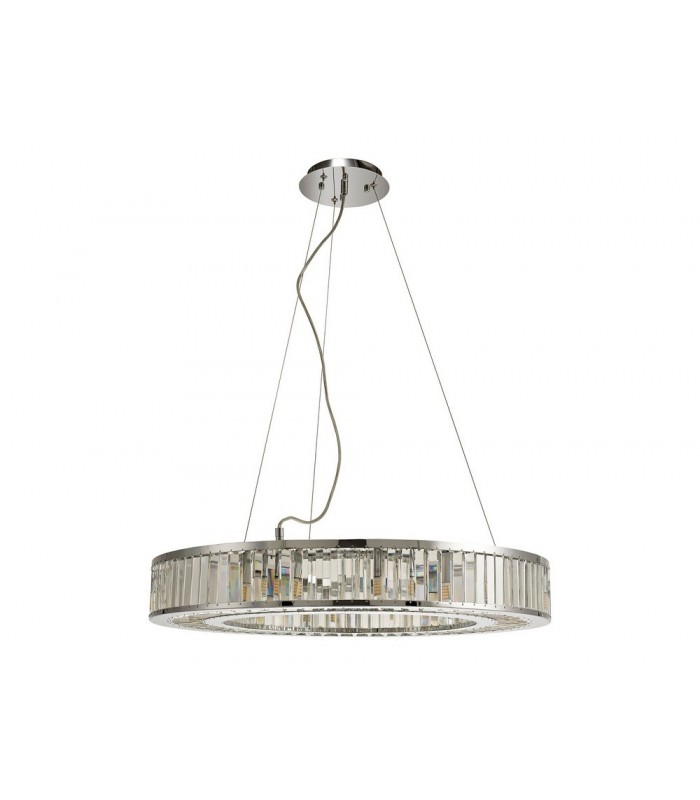 Ceiling Pendant 10 Light Polished Chrome, Crystal - 4