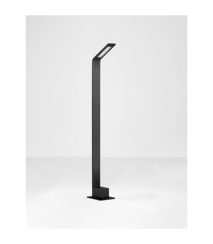 Vel 80cm Outdoor Bollard Sandy Black LED 7W 700lm 3000Κ IP65-3