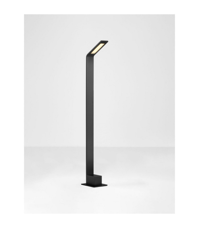 Vel 80cm Outdoor Bollard Sandy Black LED 7W 700lm 3000Κ IP65-4