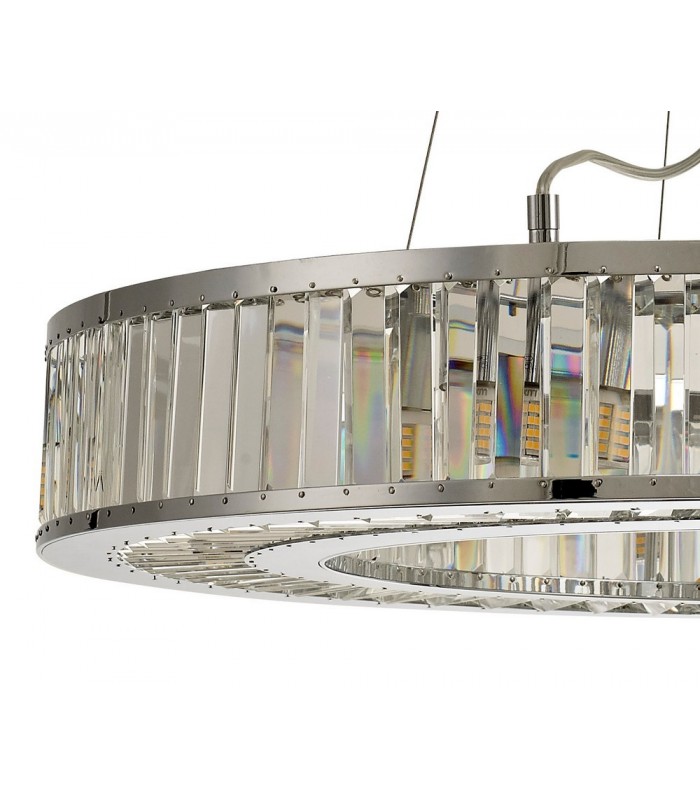 Ceiling Pendant 10 Light Polished Chrome, Crystal - 7