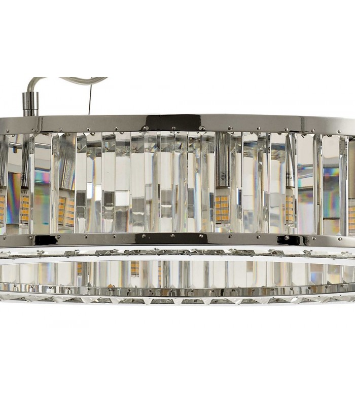 Ceiling Pendant 10 Light Polished Chrome, Crystal - 8