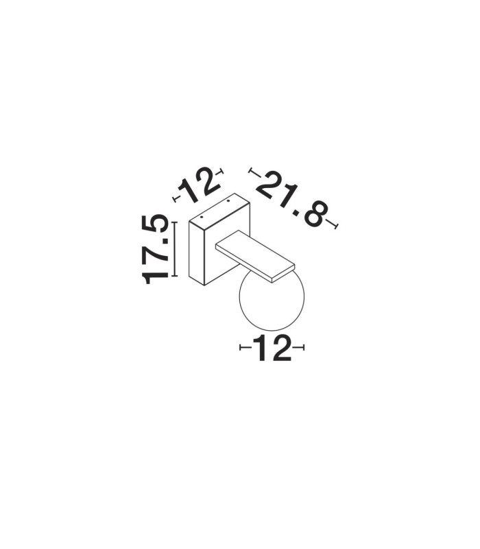 Oracle Outdoor Globe Wall Lamp Corten LED 9W 425lm 3000K IP65-5