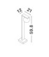 Oracle 60cm Outdoor Bollard Sandy Black LED 8W 326lm 3000K IP65-6