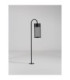 Motley 70cm Outdoor Bollard Sandy Black LED 9W 395lm 3000K IP65-3