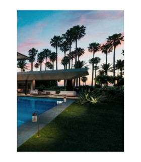 Motley 70cm Outdoor Bollard Corten LED 9W 395lm 3000K IP65-2